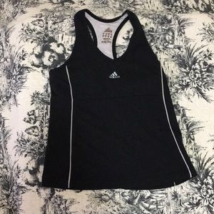 Adidas athletic shelf tank climbs cool racerback black medium